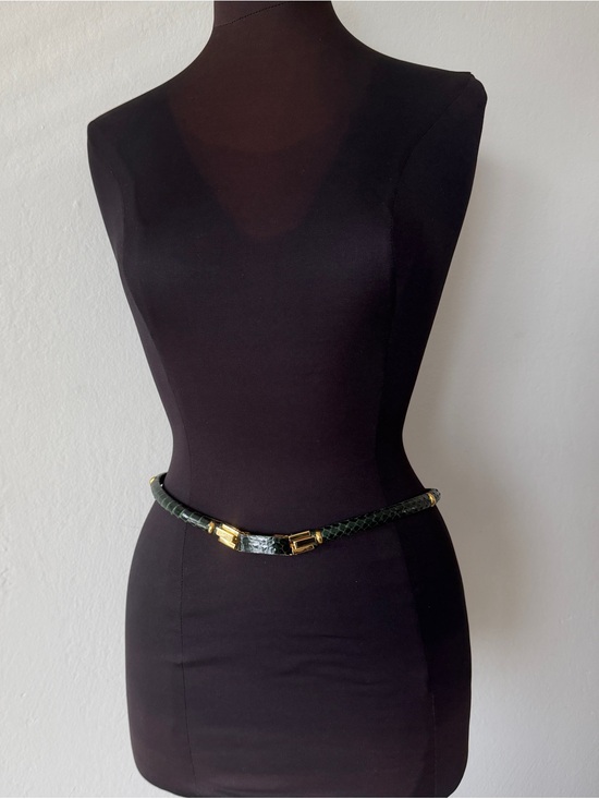 Lucienne & Depose Accessories - VINTAGE Lucienne & Depose 80s textured reptile skin pattern Belt
